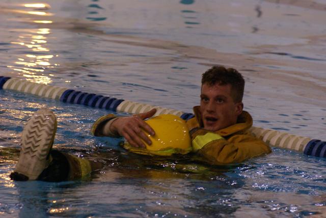 Lifeguard Systems &quot;Drown Proofing Firefighter Turn Out Gear&quot; 1/6/2012 Firefighter Erik Stender